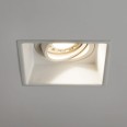 Minima Square Adjustable Recessed Downlight Matt White IP20 GU10, Astro 1249006