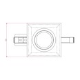 Minima Square Adjustable Recessed Downlight Matt White IP20 GU10, Astro 1249006