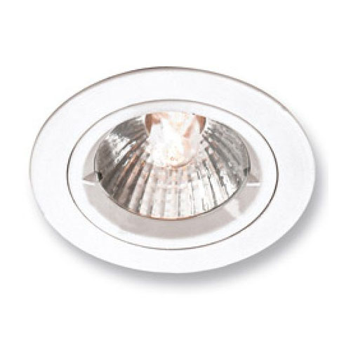 Fixed Lock Ring Aluminium Downlight in White Aurora AU-DLM356W 50W GU10 IP20