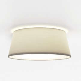 Fife 330 Putty Ceiling Flush Light Fabric Shade ES/E27 Lamp Astro Lighting 1471006