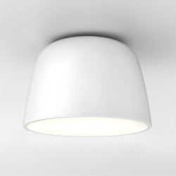 Taiko 300 Matt White Flush Ceiling Light Bell-shaped 2x E27/ES Lamps Astro Lighting 1456005