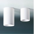 Osca 200 Round Fixed Surface Ceiling Spotlight White Plaster E27/ES Lamp (Paintable) Astro 1252011