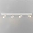 Ascoli Four Bar Spotlight Ceiling Light Textured White Adjustable 4x GU10 Astro 1286131