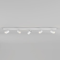 Ascoli Five Bar Ceiling Spotlight Textured White Adjustable GU10 Lamps, Astro 1286059