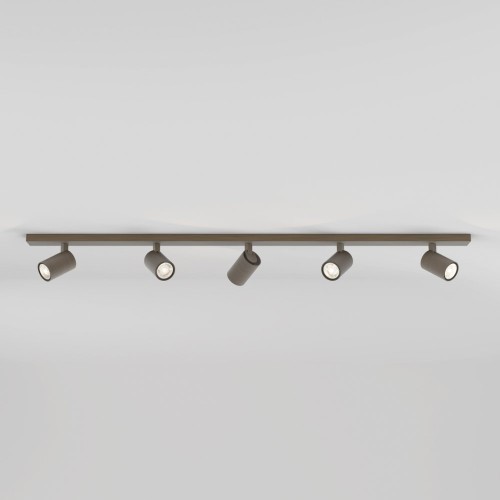 Ascoli Five Bar Ceiling Spotlight Bronze Adjustable GU10 Lamps, Astro 1286060