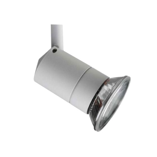 Illuma T325-WH/S Rocket Spotlight in White for 1-circuit Track System (Dimmable) using ES/E27 PAR30 LED Lamp