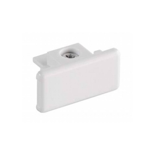 Illuma TDE1-WH Dead-End in White Including Fixing Screw for 1-circuit Illuma Mains Track