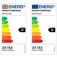 6ft/1790mm 27W/52W 3000/4000/5700K CCT Adjustable LED Batten Non-Dimmable Knightsbridge BATSCW6