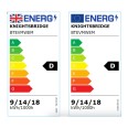 BT EVO IP65 IK10 LED Bulkhead with Microwave Sensor Adjustable Wattage and CCT in White Knightsbridge BTEVMW