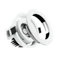 White Round Bezel for the AFD110D3 IP44 Tilting LED Downlight