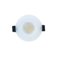 IP65 6W Fixed Fire Rated 4000K Dimmable LED Downlight in White 440lm 38deg 70-75mm Cutout