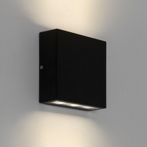 Elis Twin Wall LED Lamp Textured Black Up/Down Light 8.2W 3000K IP54, Astro 1331002