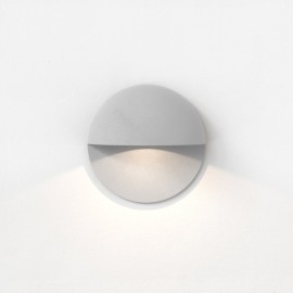 Tivola LED Round Outdoor Wall Light 2W 3000K IP65 Textured Grey 80mm Diam, Astro 1338009