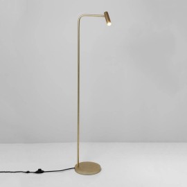 Enna Floor LED Lamp in Matt Gold Switched using 4.5W 2700K LED IP20 with 3m Cable, Astro 1058107