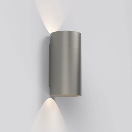 Yuma 240 LED Matt Nickel Twin Wall Light 15W 2700K 892lm IP20 Dimmable, Astro 1399011 Up/Down Wall Light