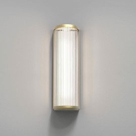 Versailles 400 LED Bathroom Wall Light IP44 Matt Gold with Clear Glass Rods Diffuser 7.1W 3000K Phase Dimmable Astro 1380031
