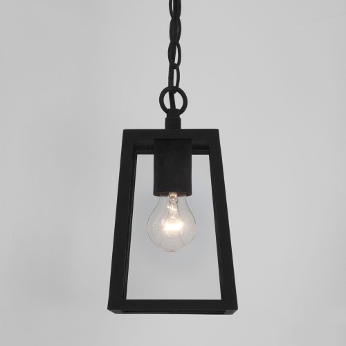 Calvi Outdoor Ceiling Pendant 215 Textured Black c/w Clear Glass IP23 E27/ES Astro 1306003