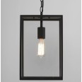 Homefield 360 Outdoor Pendant Light Black c/w Transparent Glass IP23 E27/ES, Astro 1095015