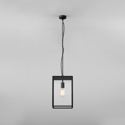 Homefield 360 Outdoor Pendant Light Black c/w Transparent Glass IP23 E27/ES, Astro 1095015