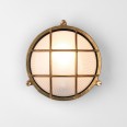 Thurso Round Cast Brass Wall/Ceiling Light E27/ES Lamp IP44 Astro 1376005