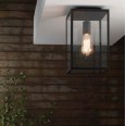 Homefield Ceiling Light Textured Black c/w Clear Glass Diffuser IP23 E27/ES, Astro 1095021