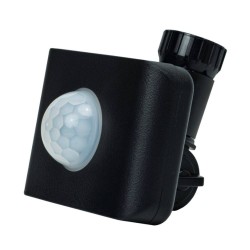 Carbon Black IP65 PIR Sensor With Q-Nex Plug & Play Technology ALL-LED AFL/PIR/BK