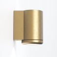 Jura Single Solid Brass Wall Spotlight IP44 GU10 Dimmable, Astro 1375009