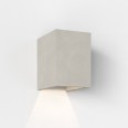Oslo 120 LED Rectangular Coastal Wall Light Concrete 3.9W 3000K IP65 rated for Down Lighting, Astro 1298019