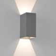 Oslo 160 LED Up-Down Wall Light in Textured Grey IP65 5.8W 76lm 3000K for Exterior Lighting, Astro 1298021