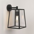 Calvi 305 Outdoor Wall Lantern Textured Black c/w Clear Glass Diffuser IP23 E27/ES Astro 1306011