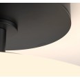 Zeppo Bathroom Ceiling Light Matt Black c/w White Globe Glass IP44 300mm diam E27/ES Astro 1176017