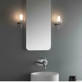 Arezzo Bathroom Wall Light Polished Chrome c/w Clear Glass Shade IP44 G9, Astro 1049001