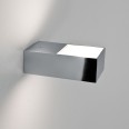 Kappa Bathroom Wall Light IP44 in Polished Chrome and Frosted Diffuser for Up-and-down Lighting