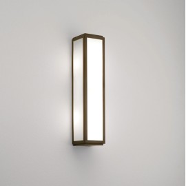 Mashiko 360 Bronze Classic Bathroom Wall Light IP44 White Glass Diffuser 2 x 7W max. LED E14/SES Astro 1121055