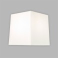 Lambro Tapered Square 125 White Fabric Shade c/w E14/SES Shade Ring, Astro 5010001