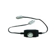 In-line Dimmer for Greenbrook LED Striplights, IP20 black Plug-in 12V DC 1.5A 18W Inline LED Dimmer