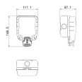 IP66 Weatherproof Empty Enclosure Sigle Size 168mm x 117mm x 87mm BG Electrical WP1GEC