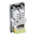 BT Telephone Master Socket with IDC Terminal Euro Module in Grey 25mm x 50mm, BG Electrical EMBTMIG