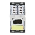 BT Telephone Master Socket with IDC Terminal Euro Module in Grey 25mm x 50mm, BG Electrical EMBTMIG