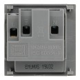 13A style Unswitched Universal Socket 2M Euro Module Grey rated at 10A 50x50mm BG Electrical EMUNVG-01