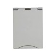 1 Gang 13A Unswitched Floor Socket in Polished Chrome Elite Flat Plate with White or Black Plastic Trim