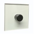 1 Gang 0-120W Trailing Edge Rotary LED Dimmer Invisible Plate with Antique Bronze Knob