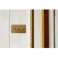 3 Gang Momentary Switch/Dolly Aged Brass: 2 Momentary Switches + 1 x 2 way Dolly Switches by Forbes and Lomax