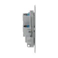 13A Unswitched Spur with Power Indicator, Single Fused Connection Unit Brushed Steel Flat Plate with Screws BG Electrical SBS54