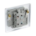 1 Gang 20A Double Pole Switch with Indicator in Polished Chrome Raised Plate, BG Nexus NPC31-01