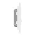 BG Evolve PCDCL42W 20A 16Ax 2 Gang 2 Way Switch Pearlescent White Plastic Screwless Plate with White Insert