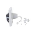 10A Triple Pole Fan Isolator Pull Cord Switch in White with 1.5m Cord BG 804 Bathroom Pull Cord Fan Switch