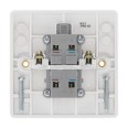 1 Gang 20A Double Pole Switch with Indicator in Moulded White with Round Edge BG Nexus 831