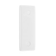 1 Gang Architrave Blank Plate Single Blanking Plate Moulded White with Round Edge BG Nexus 836