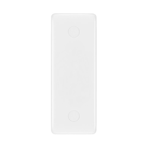 1 Gang Architrave Blank Plate Single Blanking Plate Moulded White with Round Edge BG Nexus 836